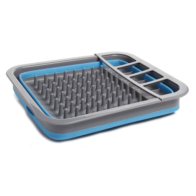 Collapsible Dish Drainer (Blue/Grey)