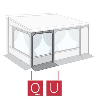 Fiamma Front Panel 125 (Q) for FOR F45/65/70/80 Privacy Room