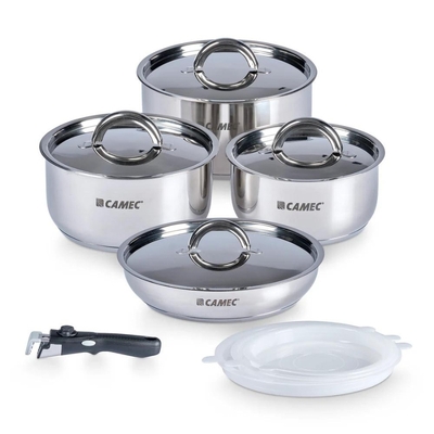 Camec SpaceSaver Pots & Fry Pan Set