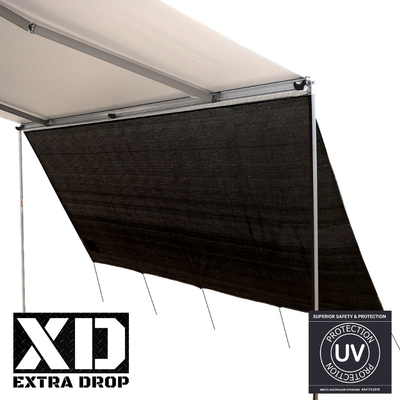 3.85m Black XD Privacy Screen for 4m Fiamma Awning