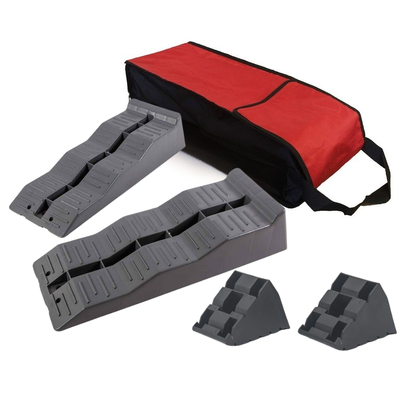 Black 3 Step Levelling Ramps, Chocks & Bag Kit