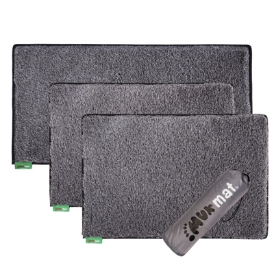 Muk Mat Home Door Mat Bundle - Dark Grey